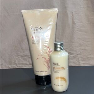 THE FACE SHOP Rice Water Ceramide Skincare Cleanser & Emulsion Set